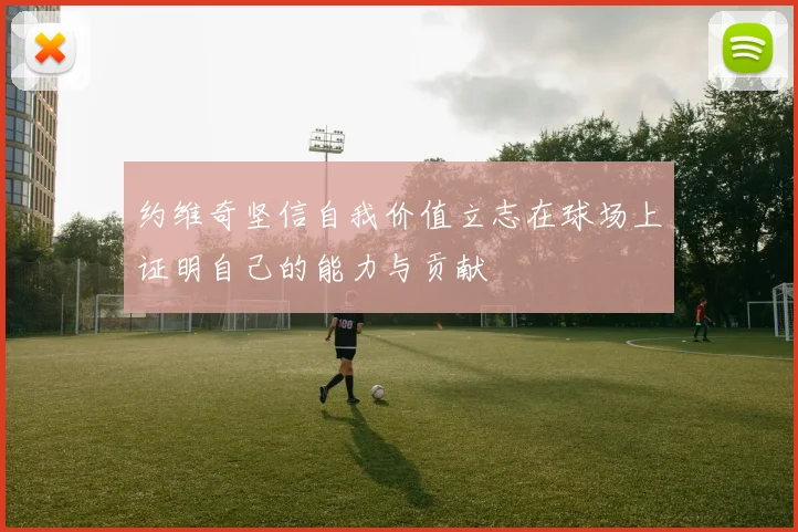 约维奇坚信自我价值立志在球场上证明自己的能力与贡献